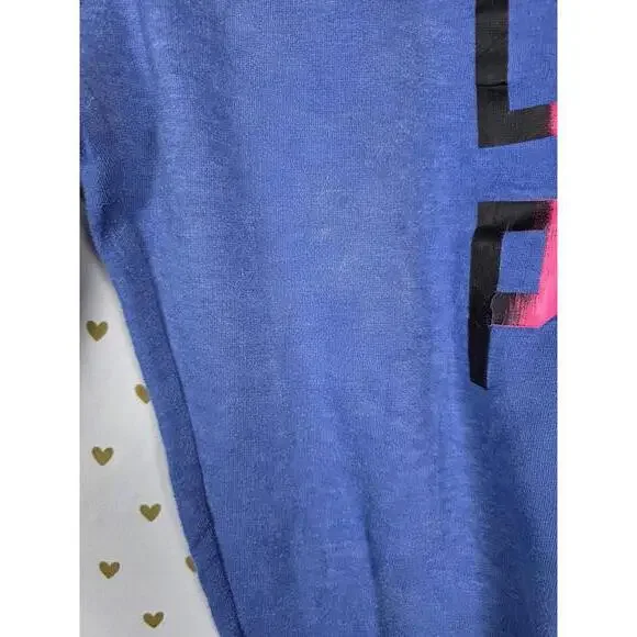 Victorias Secret Pink 86 LOVE Small RAINBOW VINTAGE y2k Hoodie Sweats SET - Picture 9 of 11